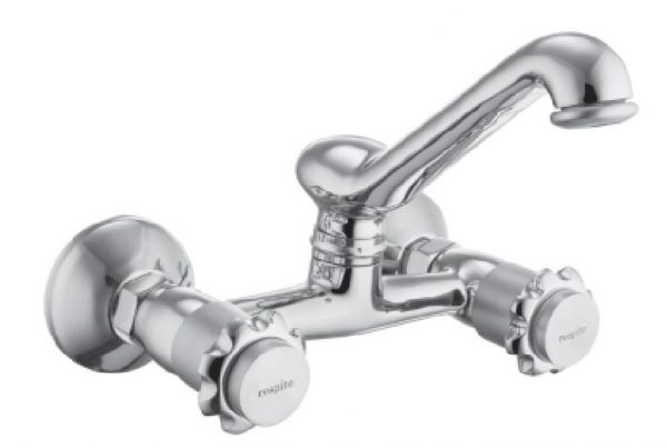 Sink Mixer with Swivel Spout (Wall Mounted Model) with Connecting legs & wall Flanges