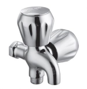 Two Way Bib Cock with Wall Flange