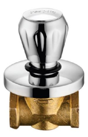 Flush Cock (Concealed) Half Turn 25mm with Wall Flange