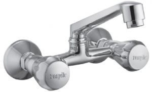 Sink Mixer with Swivel Spout (Wall Mounted Model) with Connecting legs & wall Flanges