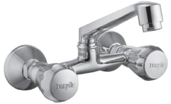 Sink Mixer with Swivel Spout (Wall Mounted Model) with Connecting legs & wall Flanges