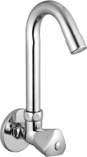Sink Cock Swivel Spout with Wall Flange