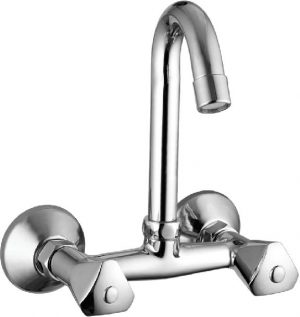 Sink Mixer with Swivel Spout (Wall Mounted Model) with Connecting legs & wall Flanges