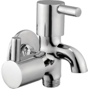 Two Way Bib Cock with Wall Flange